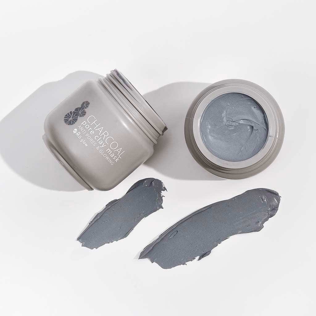 MS GLOW Charcoal Clay Mask 100gr