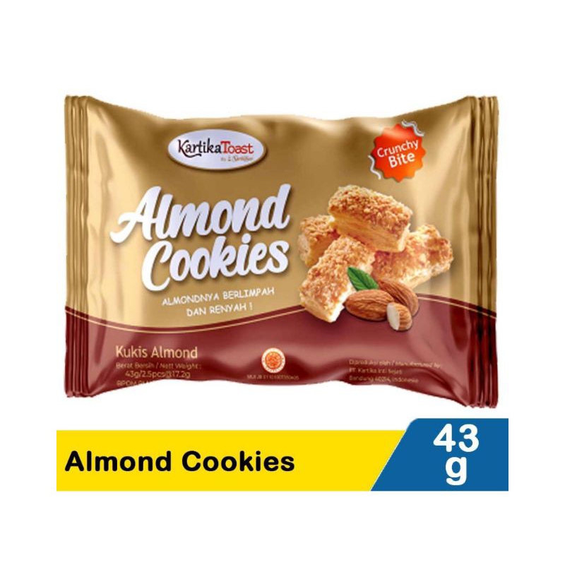Kartika Toast Almond Cookies 43g