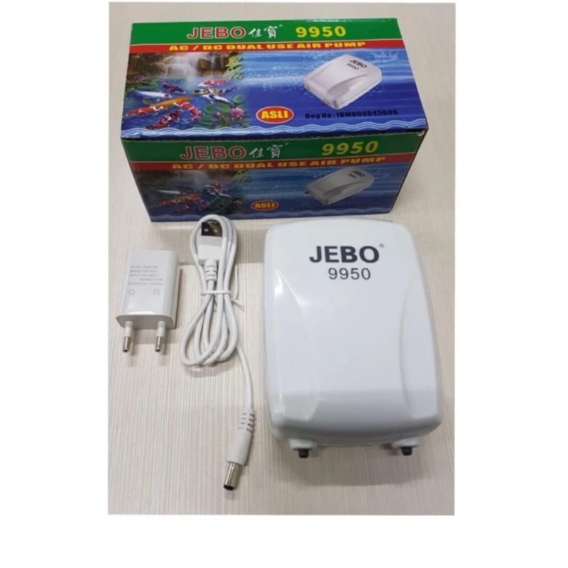 Pompa Udara Jebo AC/DC 9950 (colokan Bulat) Original New Box
