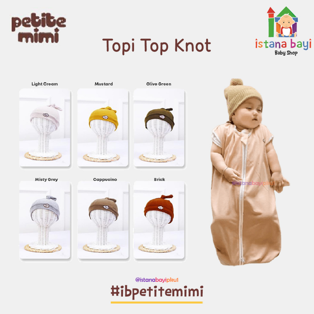 Petite Mimi Baby Topi Top Knot / Topi Bayi