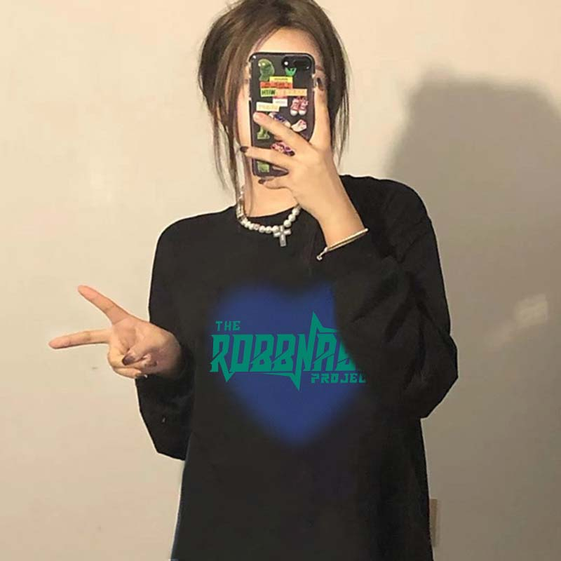 Sweater Lengan Panjang Cartoon Heart Korean Style/Sweater Crop/Baju Wanita/Switer Wanita/Switer