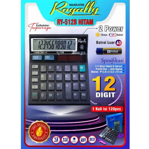 CALCULATOR RY 512 Royally kalkulator Batrai bisa di lepas