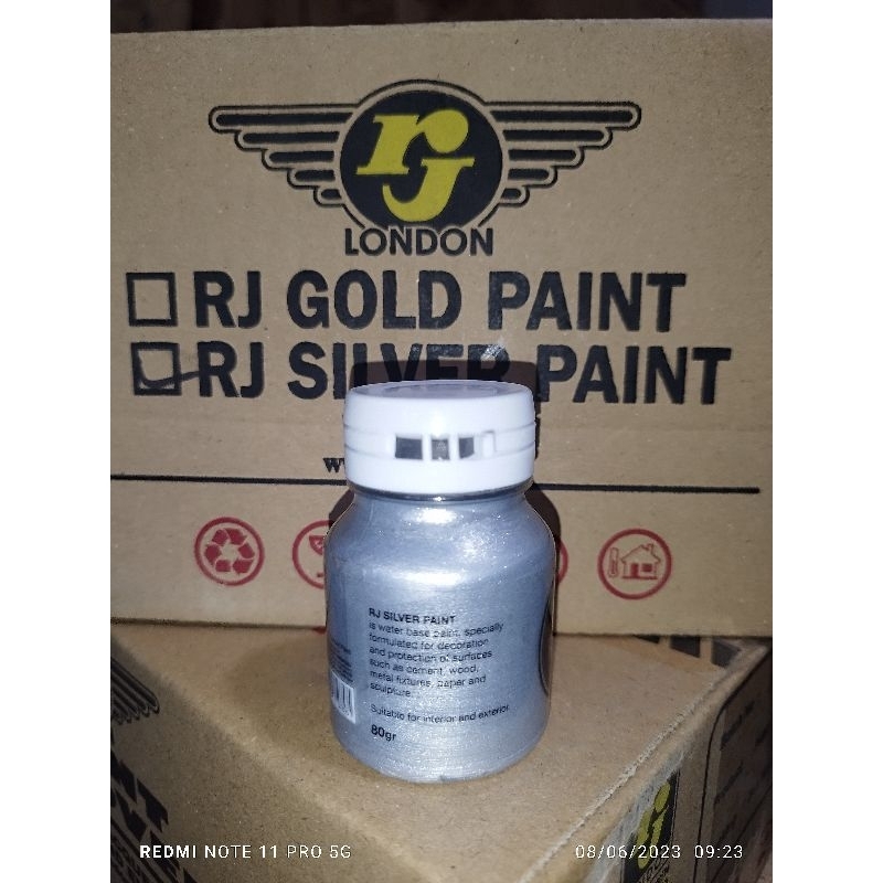 Gold Paint Cat Warna Emas , water base silver Water base