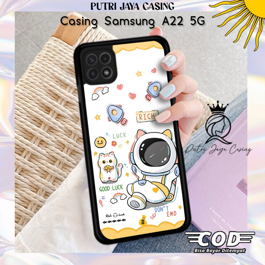 Case Hp Samsung A22 5G Casing Samsung A22 5G Motif ASTROCUTE3 Casing Terbaru Case Karakter Lucu Casi