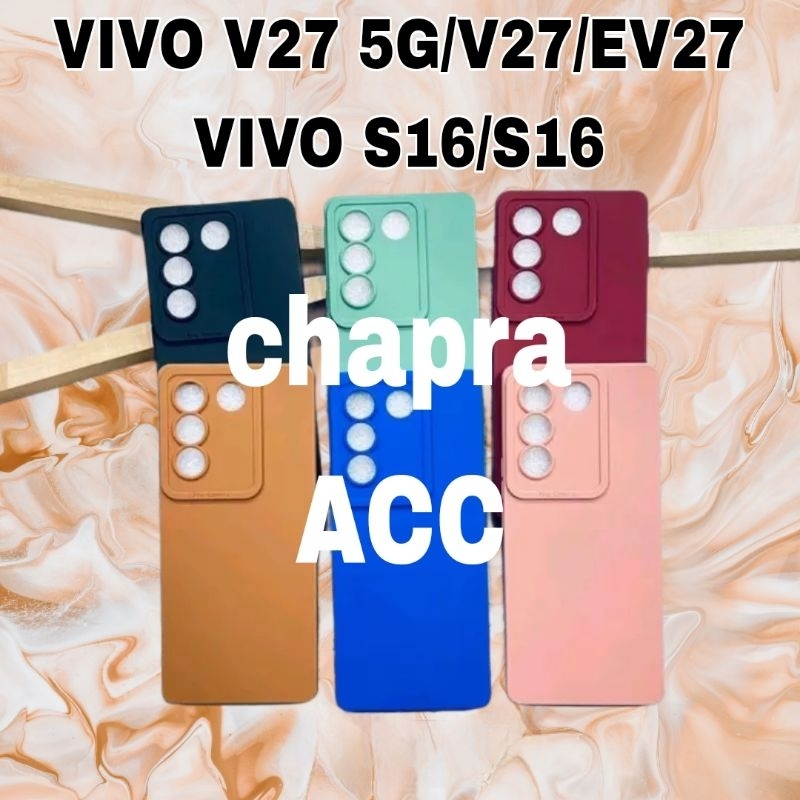 Soft case/slikon terbaru type Hp VIVO V27 5G/ V27E/V27/S16/S16E  macaron pro camera