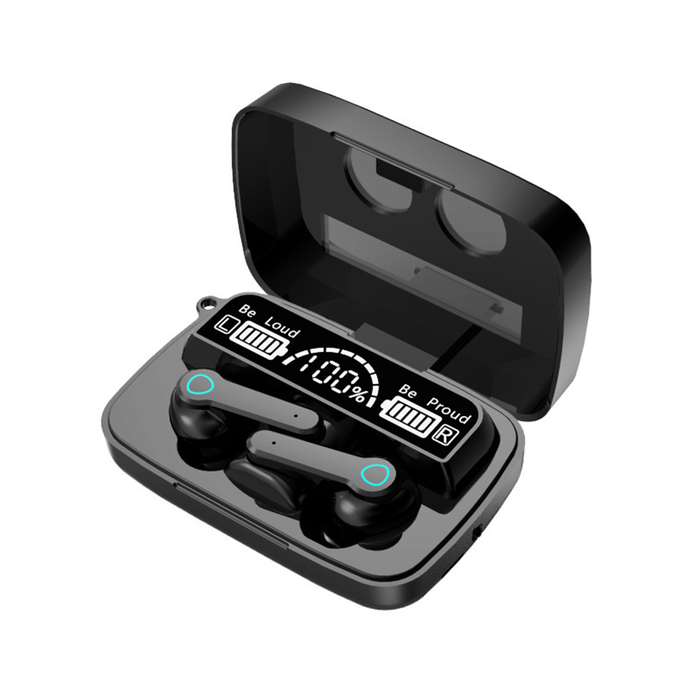 Headset Bluetooth M19 True Wireless Earphone V5.1 Flashlight