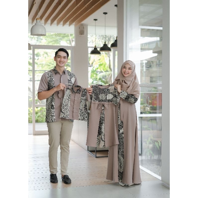 Baju Muslim Anak Thara Batik Varian Sage Milo