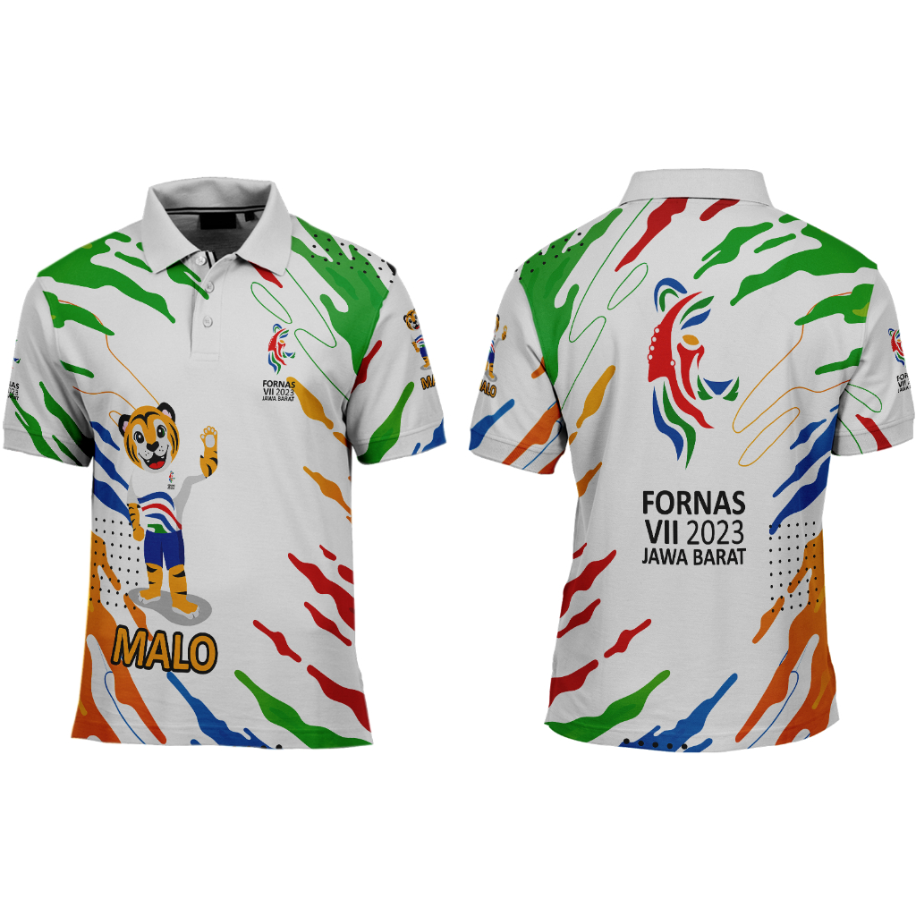 Baju Kaos T-shirt Fornas VII 2023 Jawa Barat Fullprint Terbaru Art 5