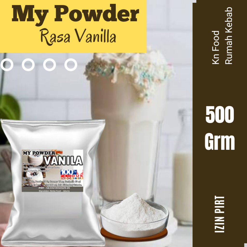 

Bubuk Minuman Vanilla 500gr || Vanila Powder - 500 gram