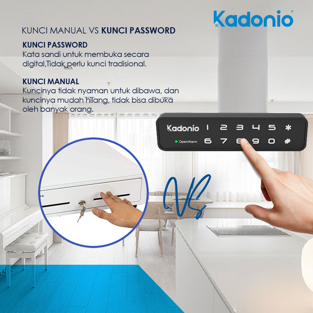 Kadonio kunci kabinet elektronik Kunci Sidik Jari Elektrik laci lemari Kabinet Kantor kunci lemari sliding kunci lemari kayu