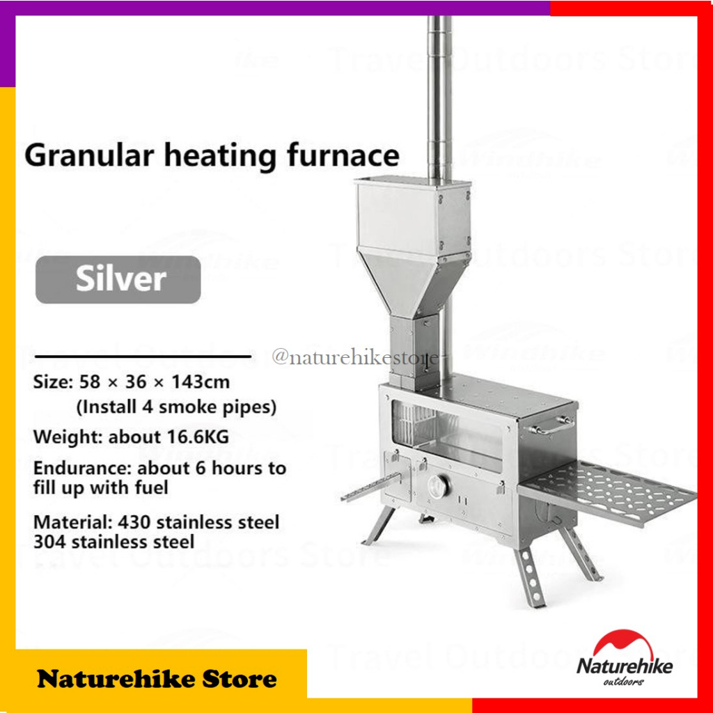 Heating Stove Fire Wood Naturehike CNH22CJ034 Kompor Alat Pemanas Penghangat Makanan Outdoor Camping