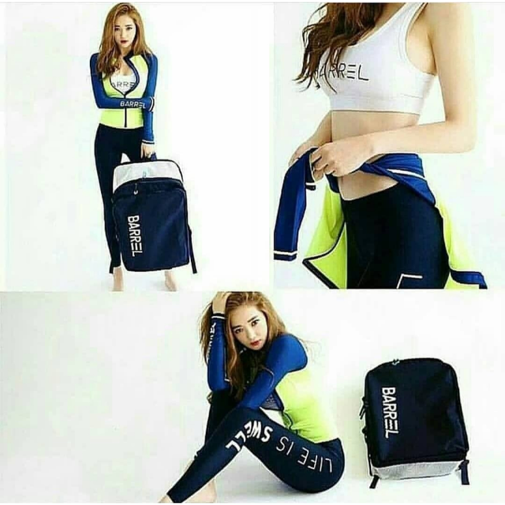 Swimsuit Set Baju Renang Rashguard Wanita