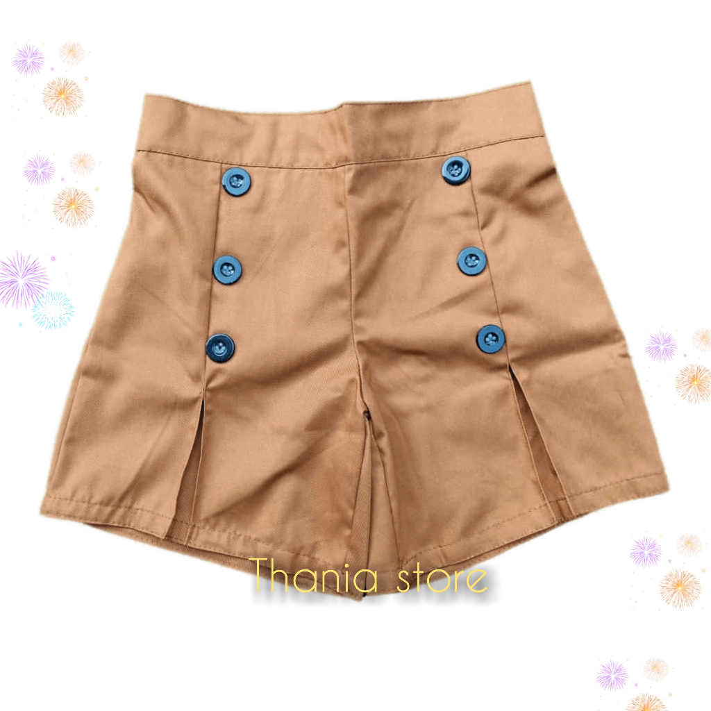 celana hotpant variasi kancing anak perempuan 1-7 tahun