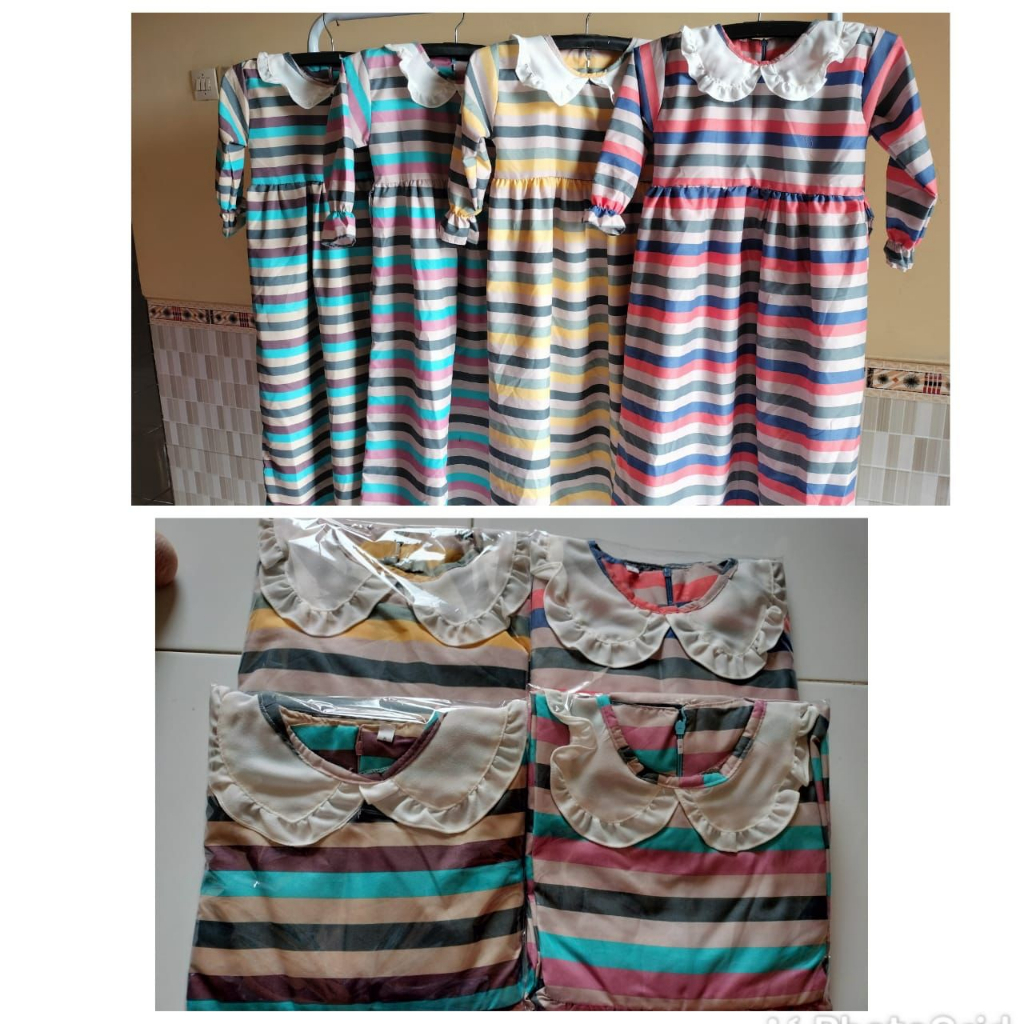 Gamis Anak / Gamis Anak Perempuan / Baju Muslim Anak Perempuan SALUR 5 - 12 TAHUN