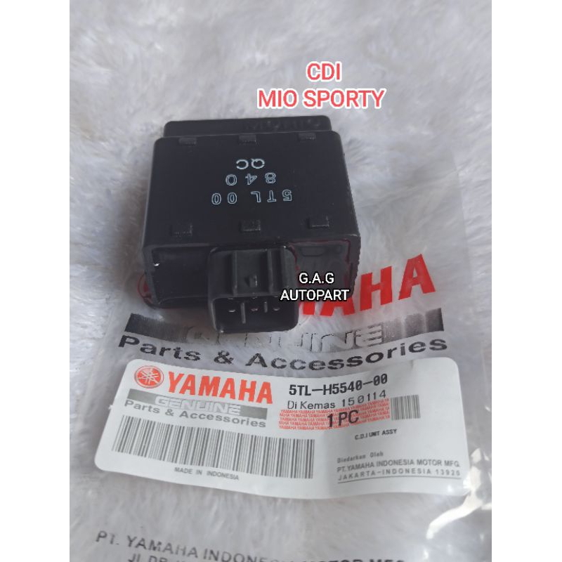 CDI YAMAHA MIO LAMA MIO SPORTY MIO SOUL FINO KARBU 2008 MORIC 5TL/5TF/5VV