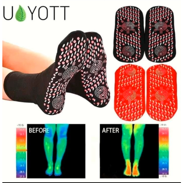 BSS - Tourmaline Massage Sock : Socks Tourmaline Magnetic yang bisa memanaskan sendiri