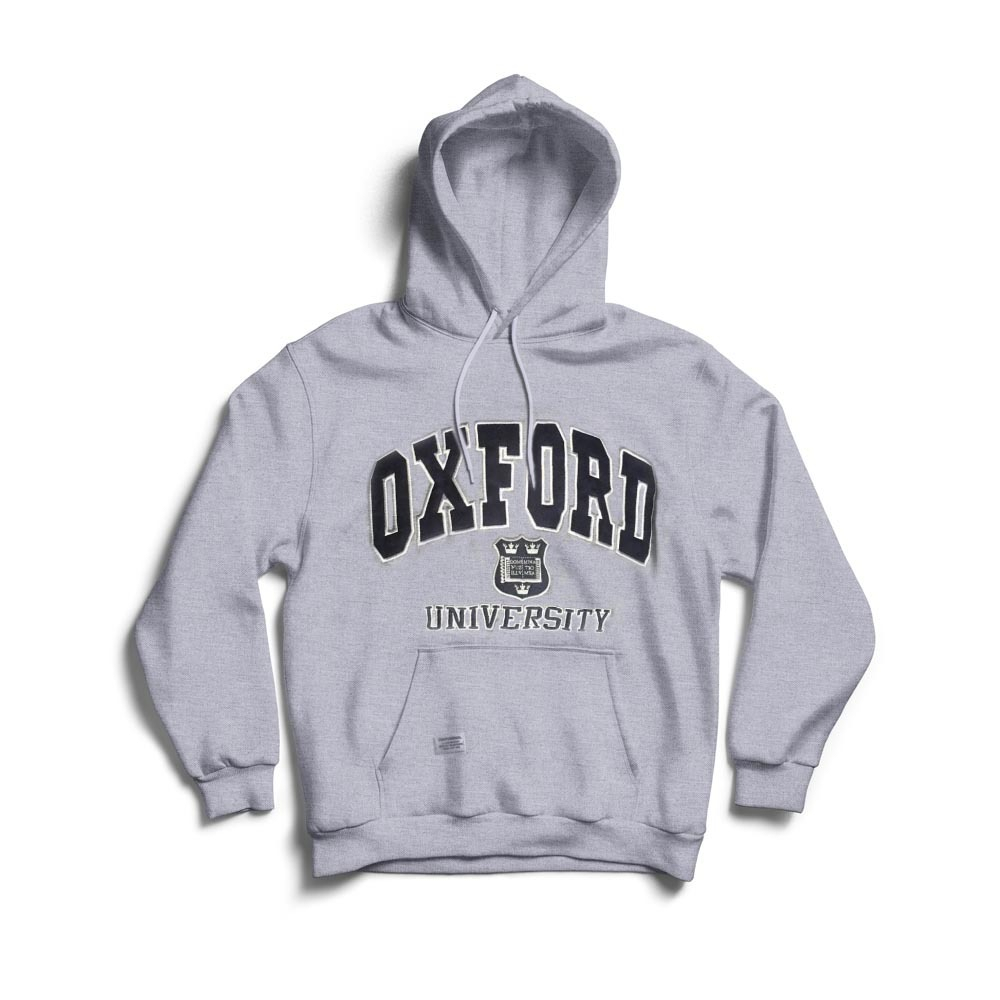 Parisdivarious Sweater Hoodie Jemper (Bordir) Oxford Bahan Fleece Size S - XXL (Pria &amp; Wanita)