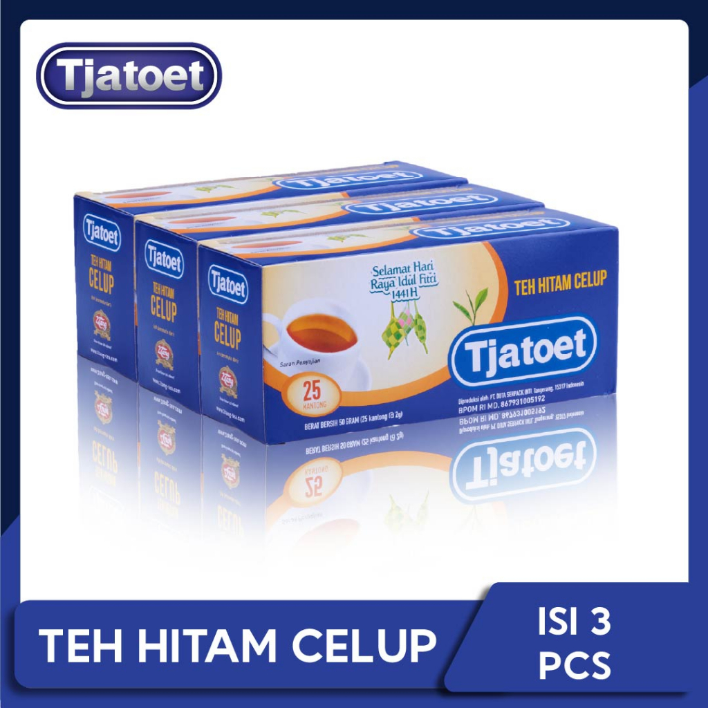 

Tjatoet Black Tea 50gr [3Box @25 kantong/ 2gr]