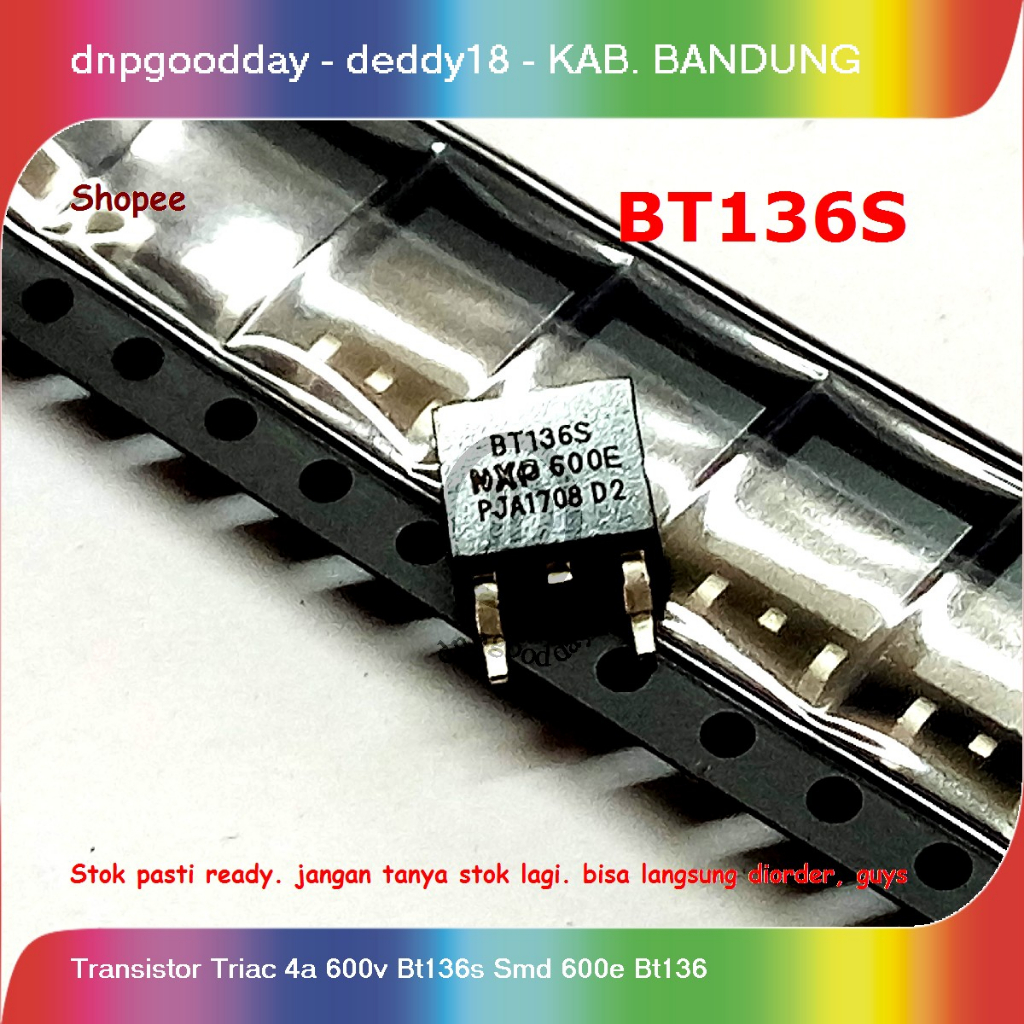 Transistor Triac   4a 600v Bt136s Smd 600e Bt136