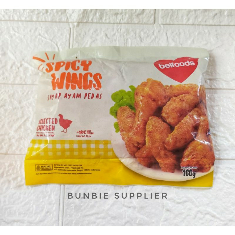 

Belfoods Spicy Wings 160gr / Chicken Spicy Wings / Sayap Ayam Pedas