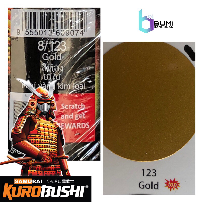 

Cat Semprot / Pilok SAMURAI 400cc Warna GOLD 123