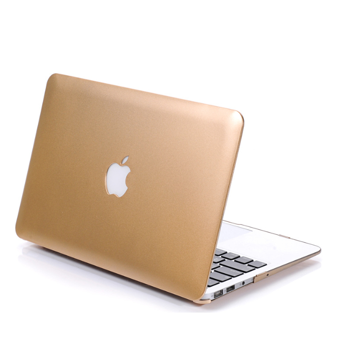 CASE MACBOOK METALIC GOLD NEW AIR PRO RETINA 11 12 13 14 15 16 INCH NON / WITH CD ROOM / TOUCHBAR / TOUCH ID / M1 2020 2021 2022