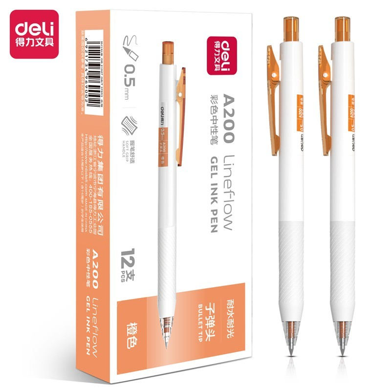 

Michiro Lineflow Gel Pen / Pulpen Terang / Pulpen Gel / Pulpen Warna / Pulpen Gel Retractable - Deli Lineflow Gel Ink Pen