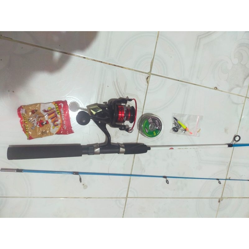 reel preloved saugayilang 1000 dan joran 150cm fiber