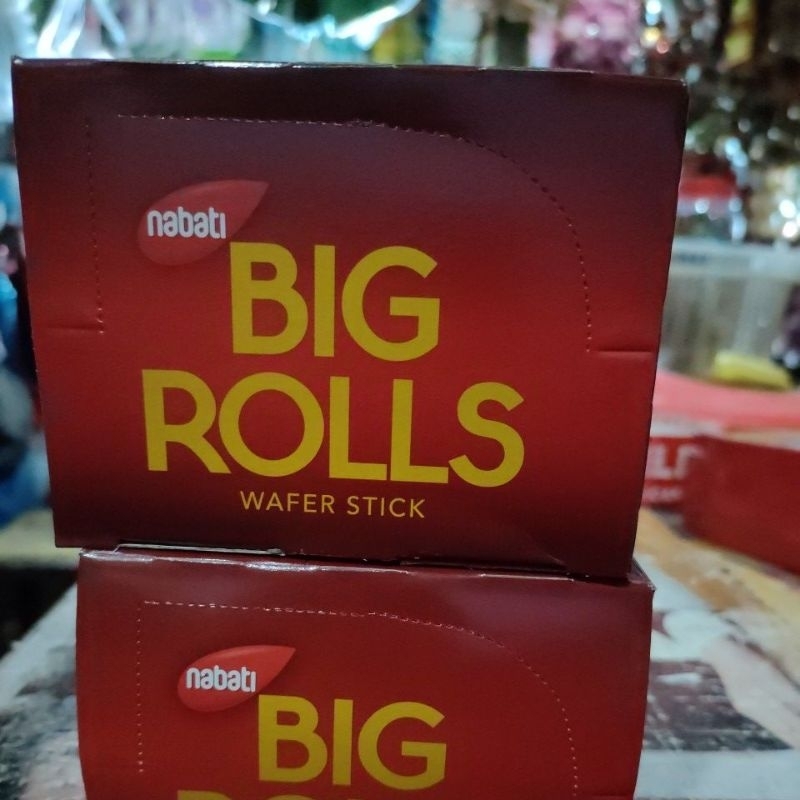 nabati big rolls wafer stick wafer roll isi krim cokelat keju goguma isi 20 pcs