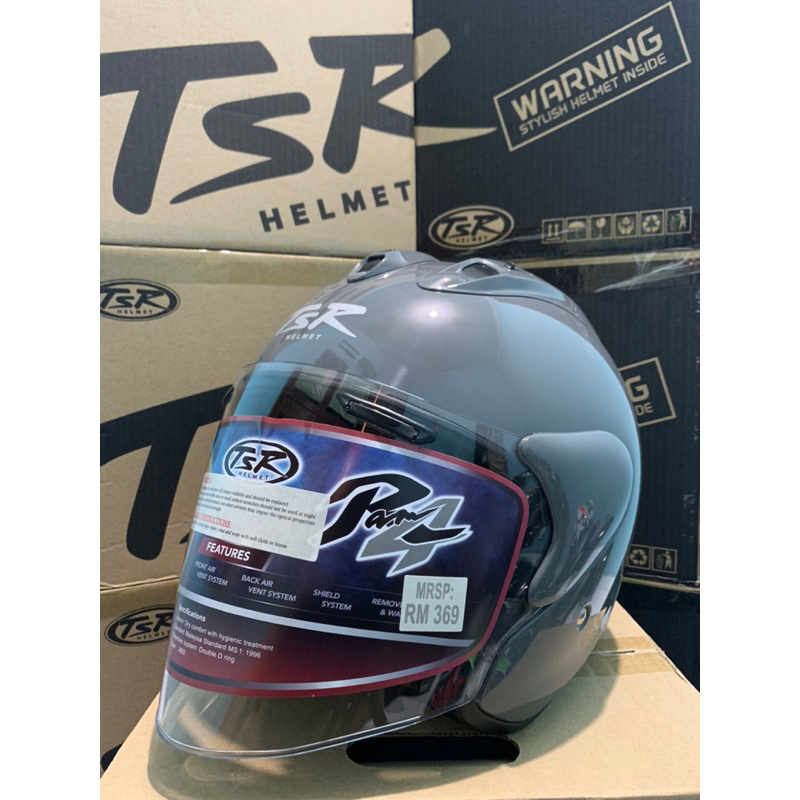 Helm TSR Ram5 Modern Grey - TSR HELMET