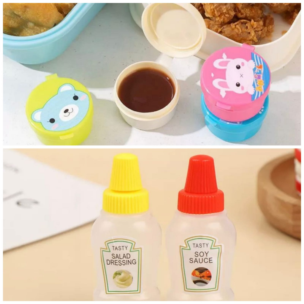 BOTOL MINI PORTABLE 25ML | BOTOL WADAH SAOS SALAD MINI SAOS BENTO - BDC