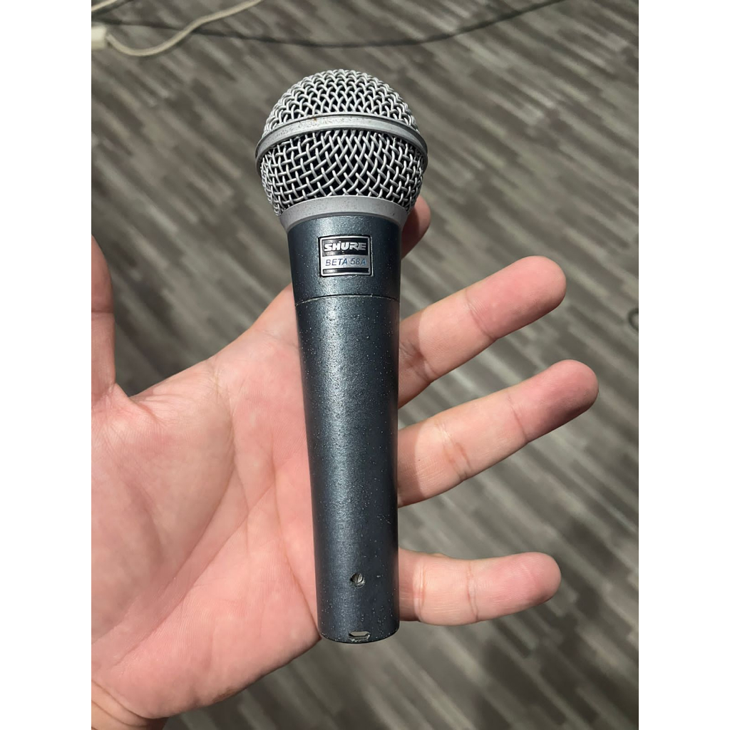 MIC SHURE BETA 58A MICROPHONE KABEL SUARA JERNIH BERSIH