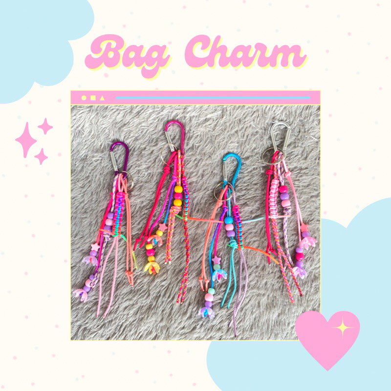 BAG CHARM CARABINER / AESTHETIC KEY CHAIN / GANTUNGAN TAS