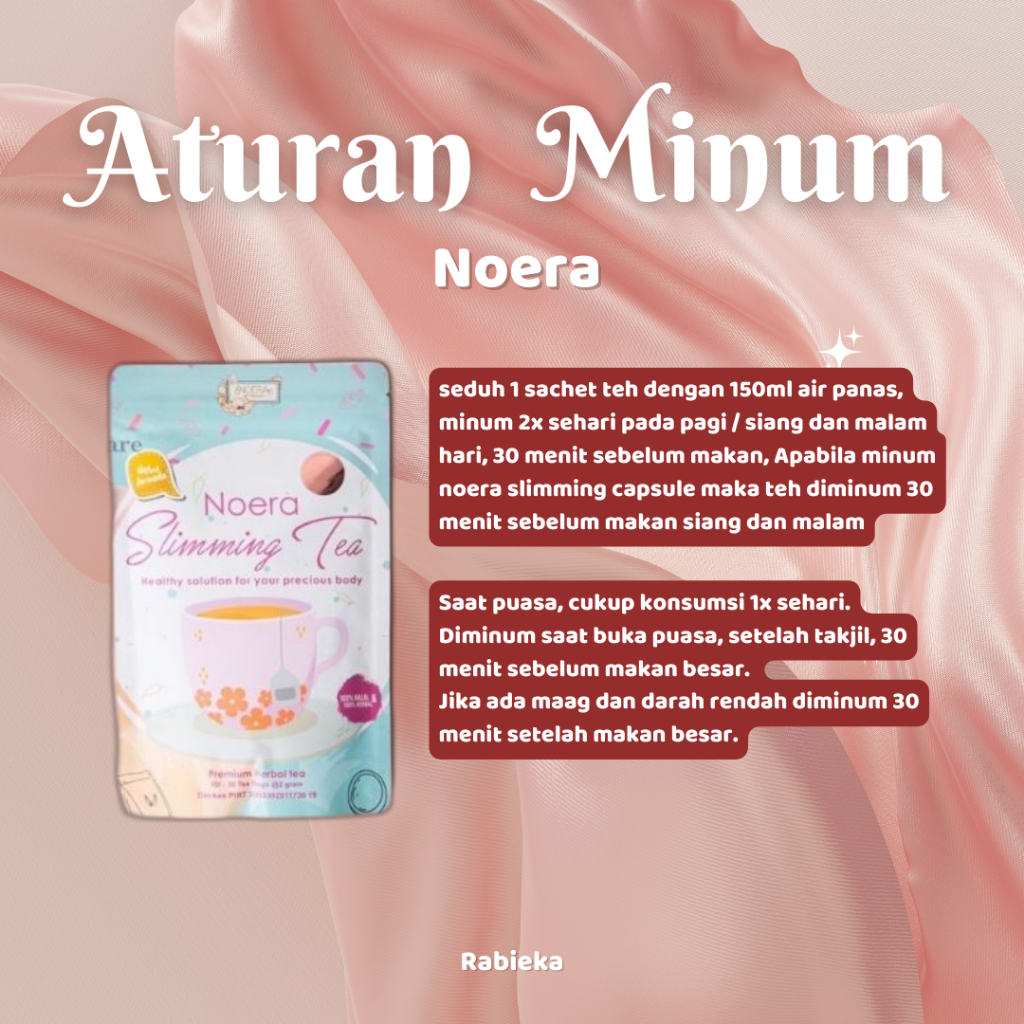 

Teh slimming noera 30sachet - ready stock