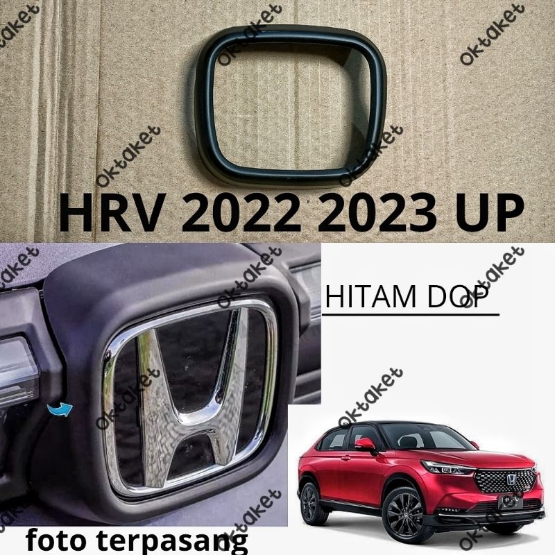 cover logo belakang Honda HRV 2022 2023 Hitam Chrome jsl