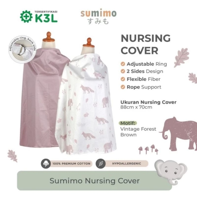 Sumimo Nursing Cover Motif Random - Apron Ibu Menyusui