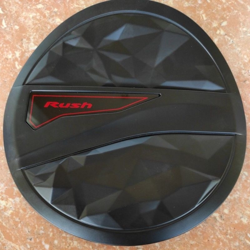 Tank cover TUTUP TANGKI BENSIN All new Rush 2018 sd 2023  Exceed cross ultimate sport 2022 2021 2019 hitam doff carbon chrome