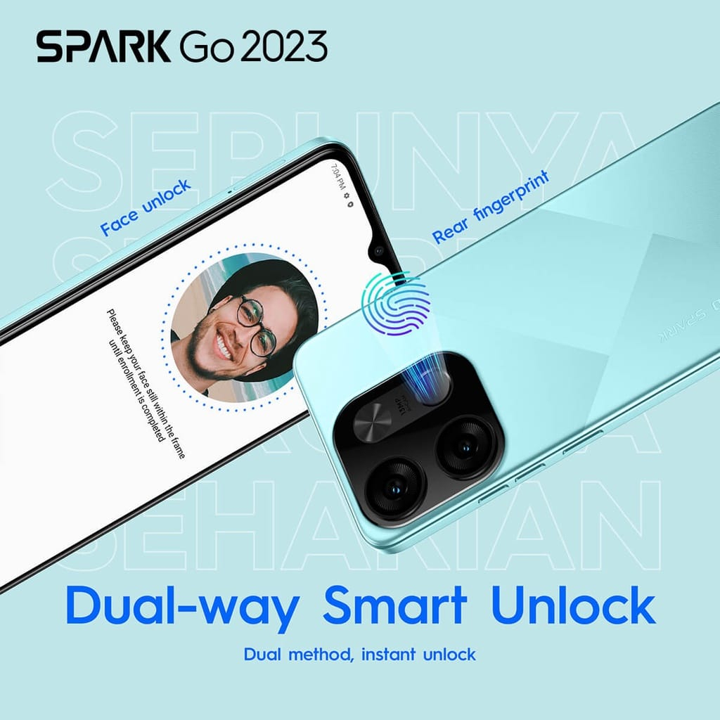 Tecno Spark Go 2023 4GB + 64GB Garansi Resmi Tecno Indonesia