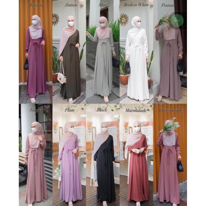 Gamis Cetar Rahayu magenta S grade A by elmiza