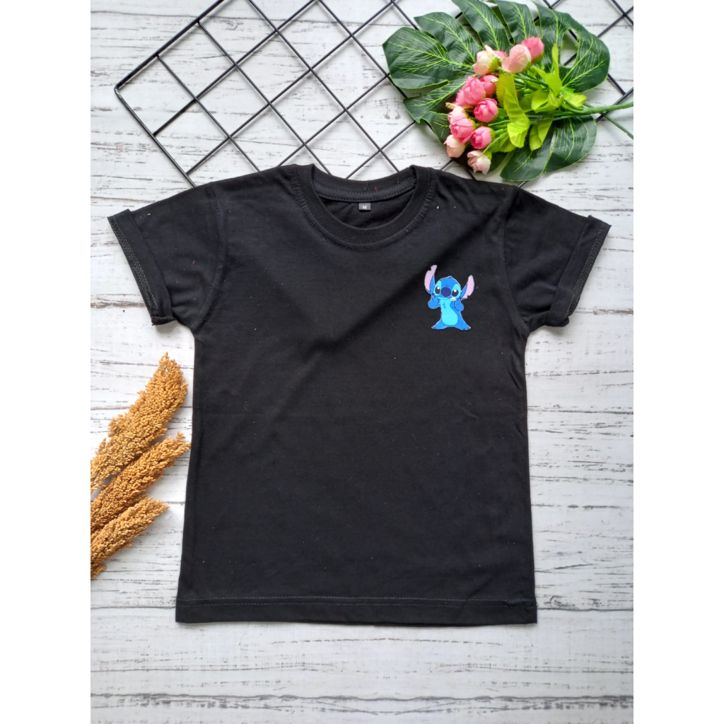 KAOS KARAKTER STITCH ANAK 1-8 TAHUN