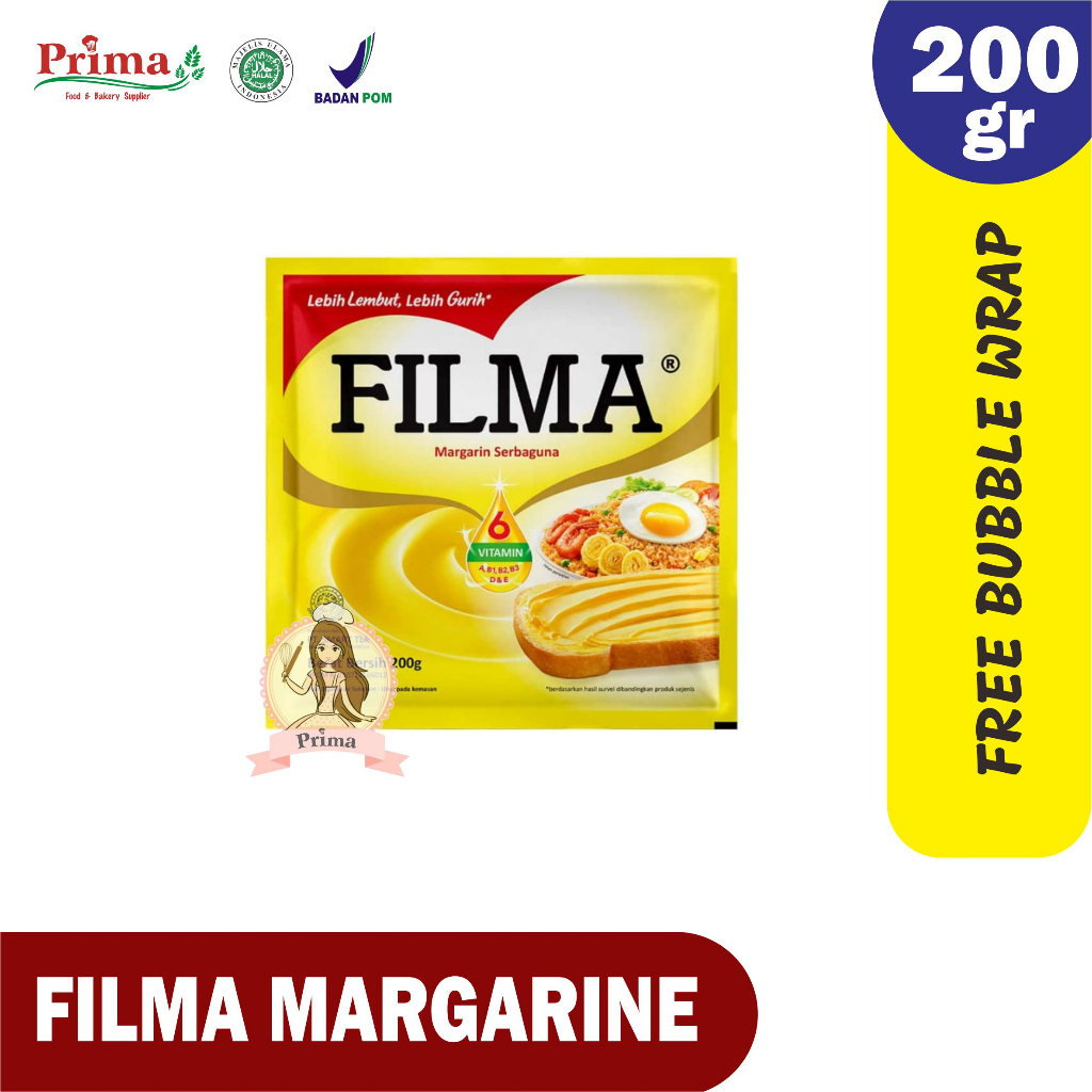 

Margarine -- Filma 200gr (1pak isi 3pcs)