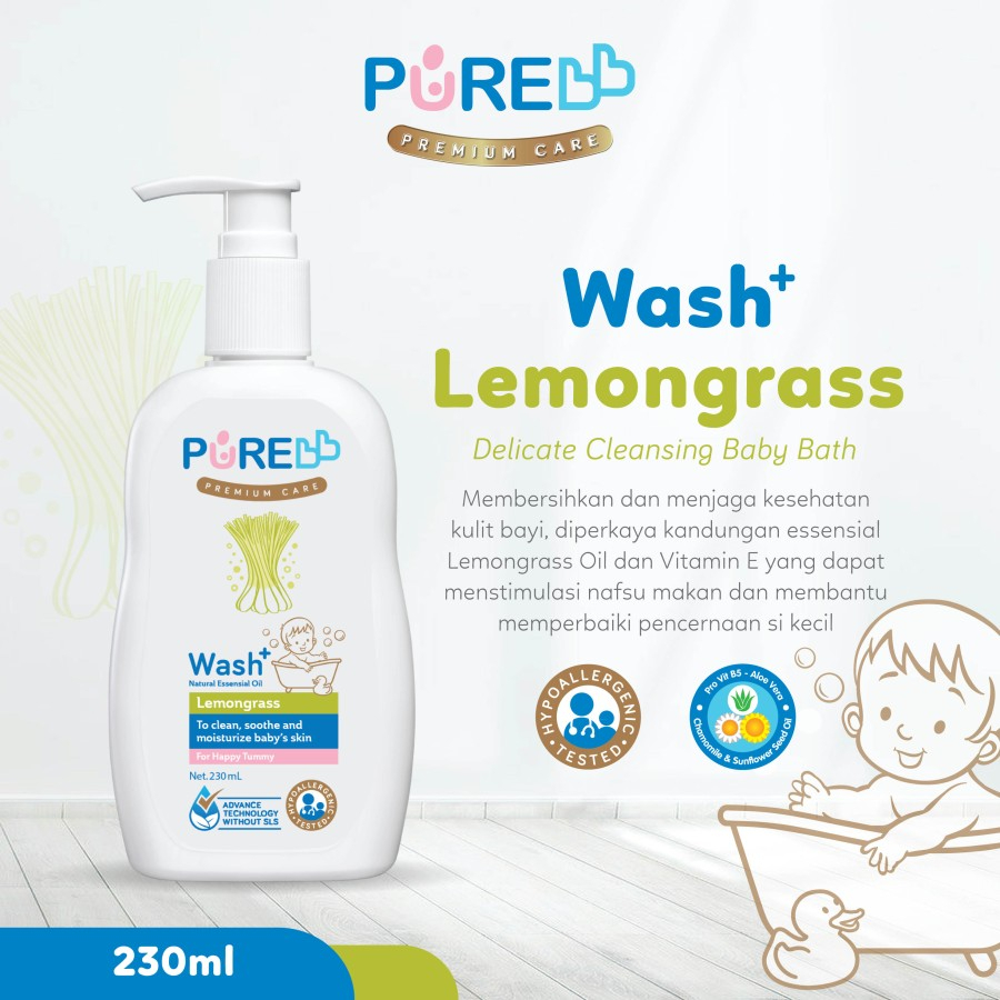 Pure Baby Wash / Sabun Mandi Bayi (Ready Varian Ukuran dan Aroma)