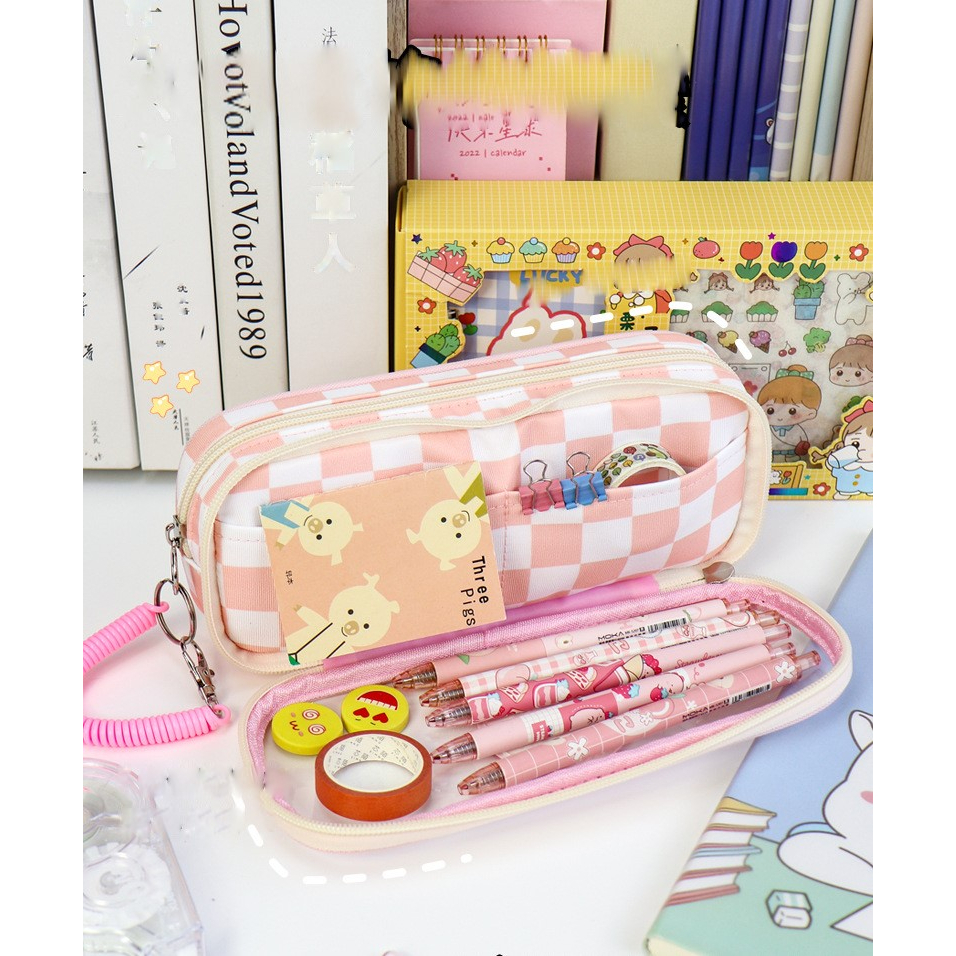 

Tempat Kotak Pensil Pen Kapasitas Besar Model Korea Dengan Pegangan Tangan FCS017