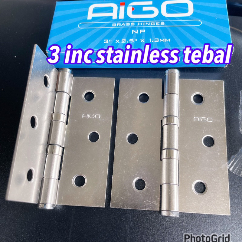 ENGSEL PINTU STANLIS TEBAL Engsel stanlis  4 inc ,engsel  pintu stanlis,engsel stanlis 304 anti karat murmer Engsel Pintu 4 Inch Stainless engsel 3 inc stainless engsel pintu engsel jendela rumah