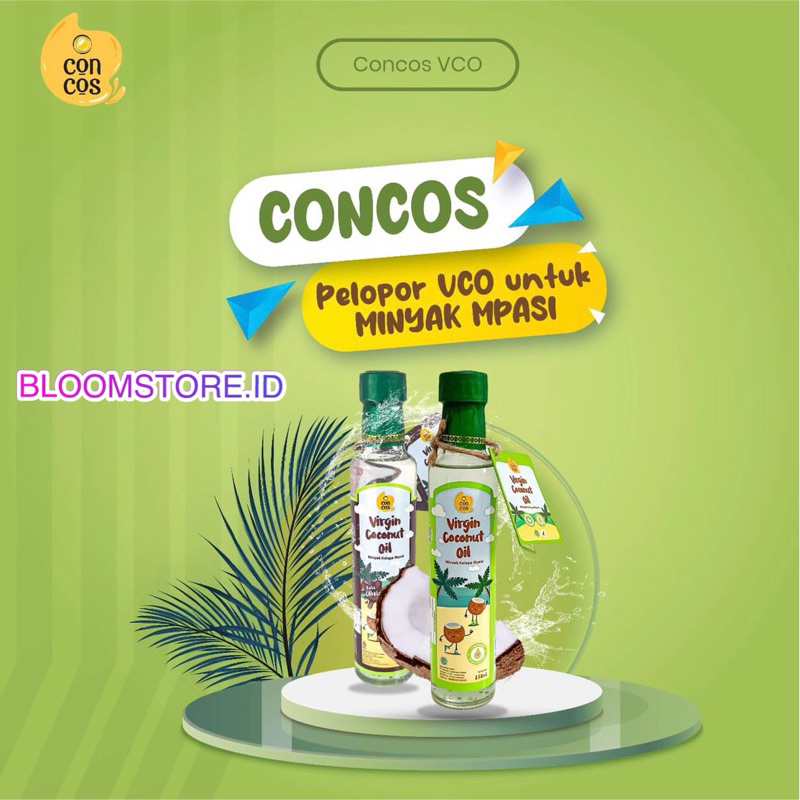 BPOM CONCOS Virgin Coconut Oil Minyak Kelapa Murni VCO Bayi Anak MPASI Kid Kids Baby Makanan Sehat 250 100 ml 100ml 250ml Original Asli Ori Halal