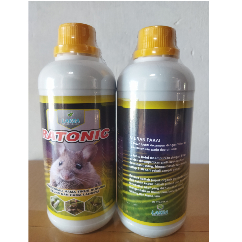 Pupuk Organik Cair RATONIC Pengendali Hama Tikus Burung Kaper  500 ml