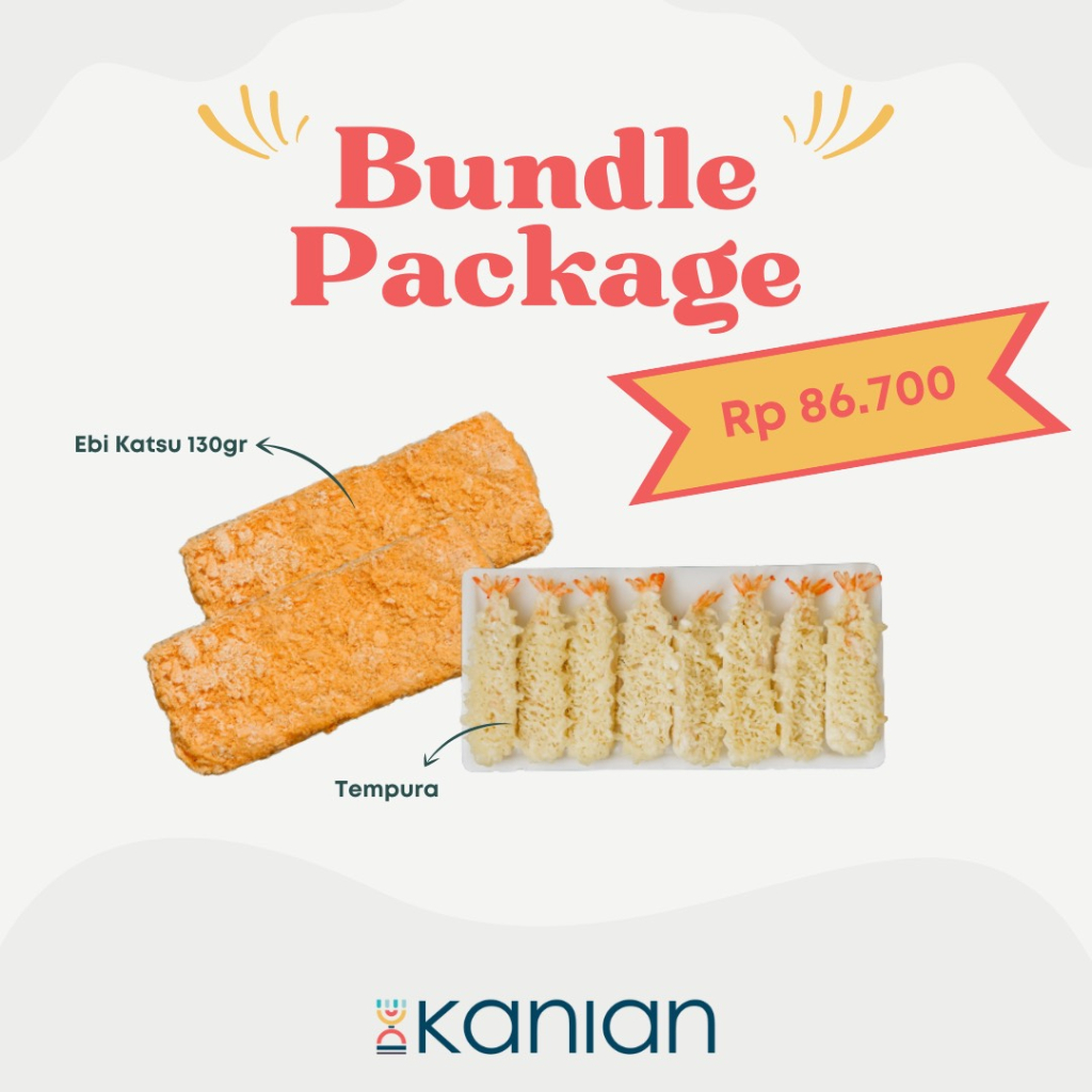 

Bundle Ebi Package Katsu dan Ebi Tempura ( Udang vanname )