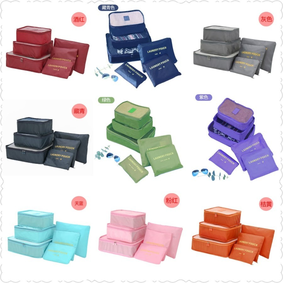 Travel Bag 6 in 1 Secret Pouch 6 in 1