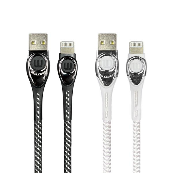 Kabel Data Alloy E iPhone X 11 12 13 14 Fast Charger 3A 1.5M Wellcomm