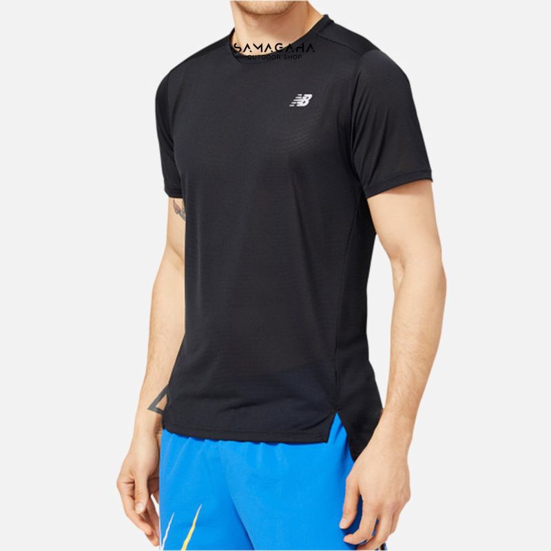 Baselayer NEW BALANCE DRY SHORT SLEVEE tee original - Baselayer Olahraga Quickdry